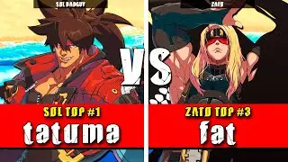 GGST | tatuma (Sol Badguy) VS fat (Zato) | Guilty Gear Strive High level gameplay