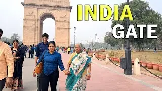 INDIA GATE New Delhi | 4K Walking Tour |  Urban Walk Tours | 4k Ultra HD/60fps | Urban Walk Tours
