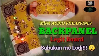 MGM Audio Philippines,🇵🇭 back panel board ok na ok at malinis sya tumunog.