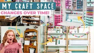 My Craft Room Through the Years: The Evolution of My Space
