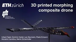 3D printed morphing composite drone