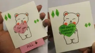 Surprise with secret message on Valentine l Valentine card