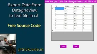 How to export data from datagridview to text file in c#