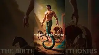 The birth of Erichthonius 🧜&zwj;♂️🐍|The legendary king of Athens 🫅|#ai #athena #greekmythology