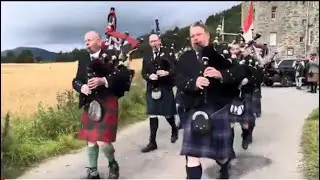 Traditional Menzies March 2023 from Castle Menzies to the East Gate entrance and the old Weem Inn