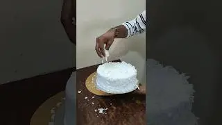 White Forest Cake Design #shorts #youtube #ytshorts