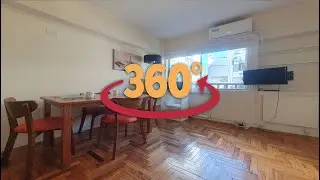 #Video360 - Due&ntilde;o Alquila - Departamento Temporario de 1 ambiente en Palermo, CABA