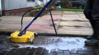 Driveway Cleaning, finishing and resand of monoblock area in Edinburgh