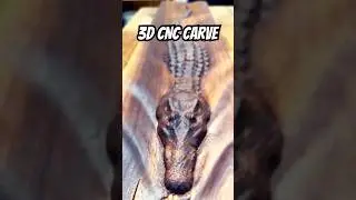 Rzeźba Gator 3D na urządzeniu Shapeoko 5 pro