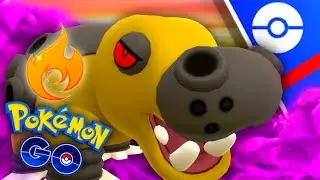 Shadow Hippowdon *SURPRISE FIRE FANG* in GO Battle League | Pokemon GO