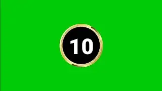 ✅Countdown Green Screen | 10 Second Timer Green Screen No Copyright