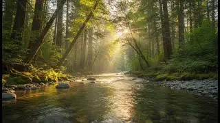 Gentle River Sounds with Piano & Birds &ndash; Comforting Nature&rsquo;s Medicine for Rest