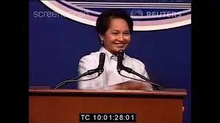 President Arroyo announced the end of the rebellion by rouge members of the armed forces (2003)
