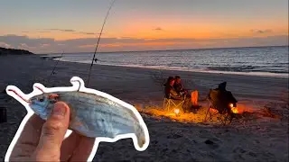Beach fishing the YORKES with BIG BAITS!!