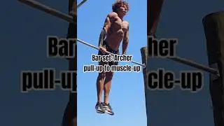 Bar set: Archer pull-up to muscle-up #barsets #advanced #supersetworkout #muscle-up #emom