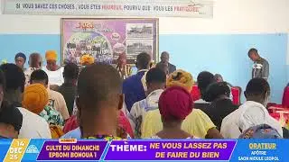 VOUS SUIVEZ EN DIRECT LE CULTE DU DIMANCHE 14 DECEMBRE 2025 DEPUIS BONOUA1.