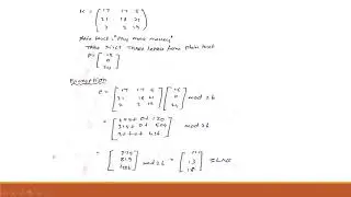 Hill Cipher- Cipher Substitution Technique #CS8792 #Crypto #Security