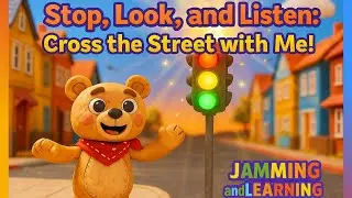 🚦 Stop, Look, and Listen! 🐻 Cross the Street Song for Kids