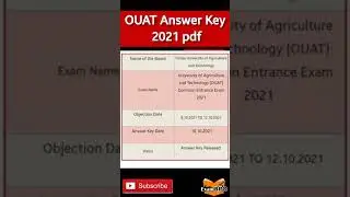 OUAT Result 2021 Link- Download Merit List & Cut Off  #ouat_result_2021 #ouat_entrance_exam_2021