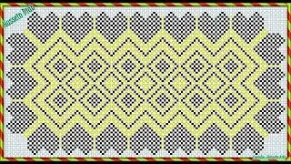 كوليكشن باترونات خرز مفرش القلوب _ حسين دياب |  Patterns beads of hearts Mattress _ Hussein Diab