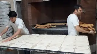 Cooking Bread | Cooking Traditional bread of iran | Baking Barbari