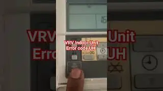 #daikin VRV X Codet Remote Error code UH