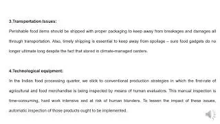 Problems and Challenges Food processing industries in India