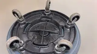 HOW TO , INSTALL WHEELS ON ANY TRASH CAN