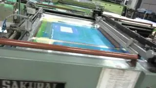 Sakurai SC102 Cylinder Screen Printing Line