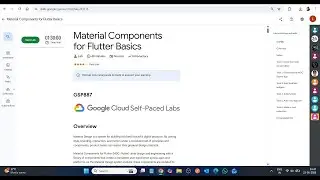 Material Components for Flutter Basics || Lab Solution || Google  Cloud Arcade 2026