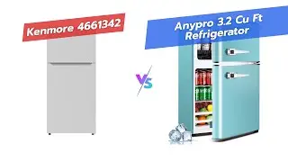 Холодильник Kenmore 4661342 30 дюймов с верхним креплением против двухдверного ретро-холодильника...