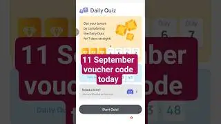 Xenea Wallet Voucher code 11 September|| Xenea Wallet daily Quiz answer #xeneadailyquiz #shorts