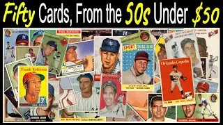 Collecting Vintage Sports Cards- 50 Recent Sales, From the 1950s, Under $50, That Sold in August!!