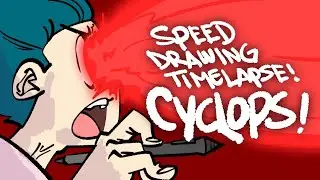 Cyclops speed drawing timelapse!
