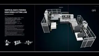 Vertical Back-feeding High Speed Cutting Line#packaging #printing #guillotine #paperpackingmachine