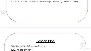 lesson plan for political