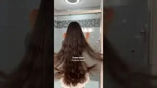 How I prevent tangles in my long hair. ✨ #haircare