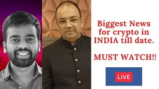 Biggest News For Crypto in India. LIVE with Nischal Shetty on Finance Minister Interview with CNBC.