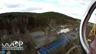 Freizeitland Geiselwind T-Rex Tower  On Ride - Free Fall Tower - Freifall Turm
