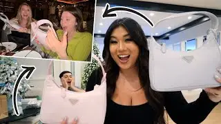 GIVING MY EMPLOYEES DESIGNER BAGS!! Vlogmas Day 21