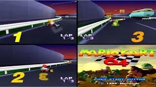 Live Mario Kart 64 - 3 Players Online - emulator project64k - kaillera