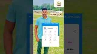 ||BSF HCM 🪖Mock Test 📝analysis 8- June-2025🎯||#bsf #shorts #ytshorts @SoloAspirantt