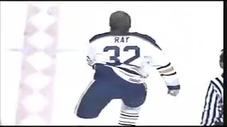 Rob Ray First NHL Fight vs Nevin Markwart October 29, 1989