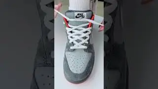 How to Tie Nike SB Dunk Laces for a Clean Fit #nikedunk #nikesb #sb #shoelacetying #nikeshoes