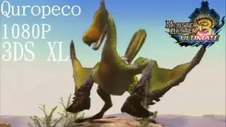Monster Hunter 3 Ultimate - Nintendo 3DS XL - Village Low Rank - Capture Quropeco - Long Sword