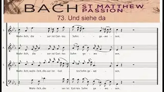 73. (63b) Und siehe da🎵 St Matthew Passion, J.S. Bach - Choir 1&2 | BASS