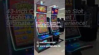 43 Inch Curved Screen Slot Machine Game Cabinet Ultimate Arcade Experience!#shorts
