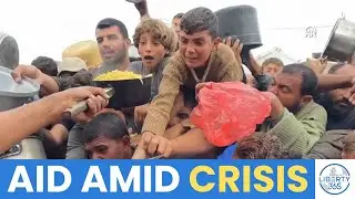 Humanitarian CRISIS: Charity Distributes Hot Meals to Palestinians in Khan Younis