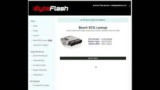 Bosch ECU Part Number Lookup