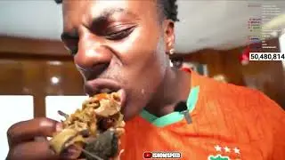 iShowspeed eats snail for the first time🇨🇮🌍
